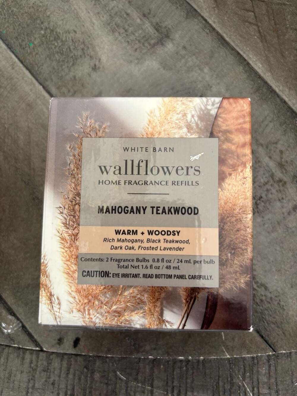 White Barn Mahogany Teakwood Wallflowers Refills 1.6 fl oz 2-Pack